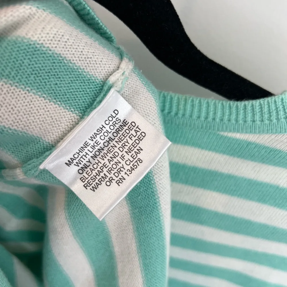 Vineyard Vines Mint Striped Nautical Crewneck Sweater - Picture 6 of 6